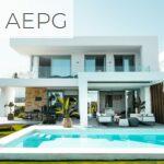 white and blue swimming pool
