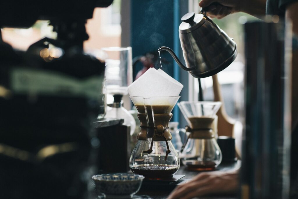 Preparación de café de especialidad con método de filtro